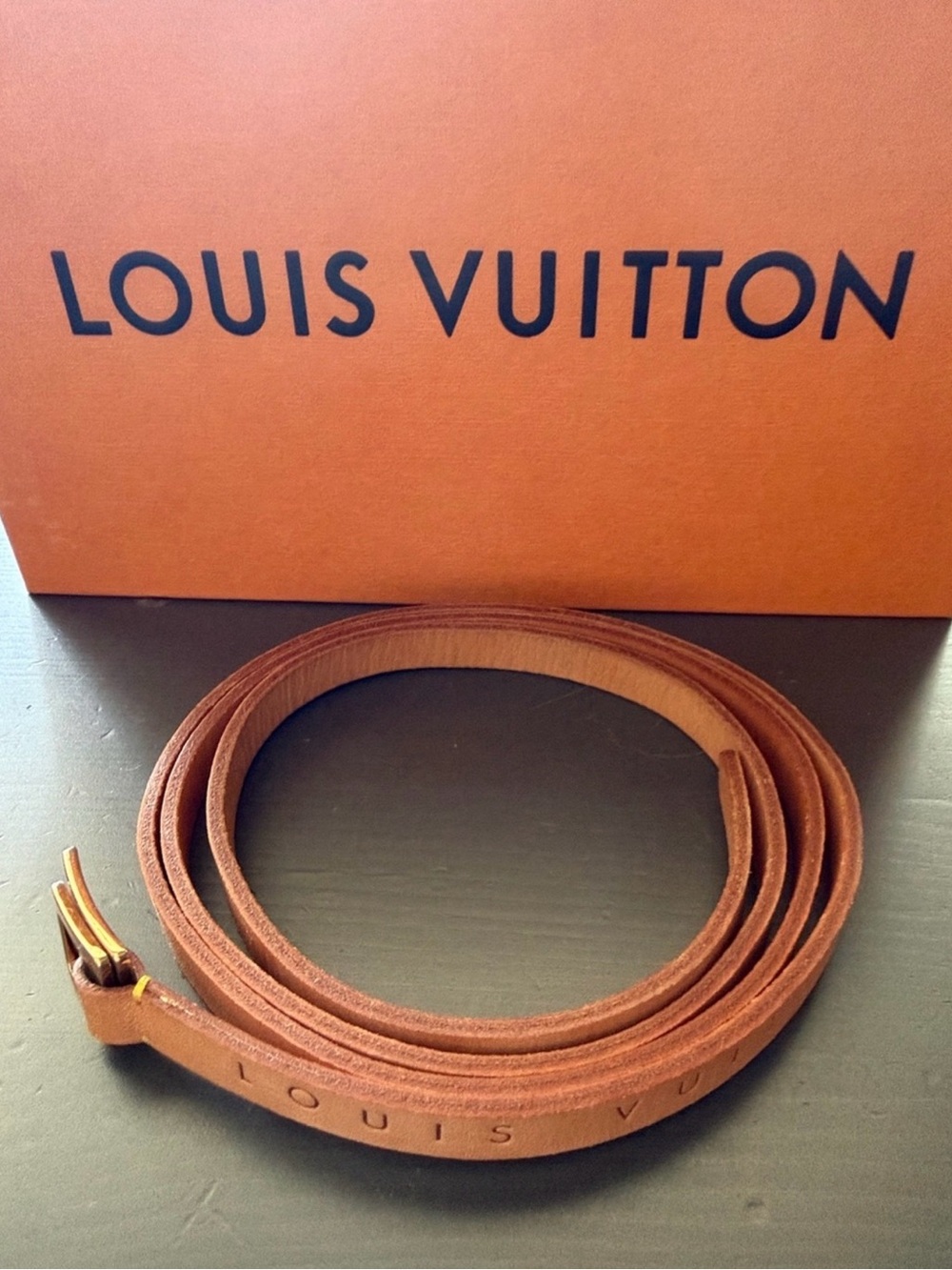 Louis Vuitton Brown Monogram Mini Pochette Gold Chain includes LV skinny belt - Picture 6 of 12